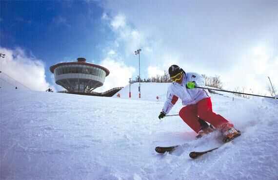 2018平昌冬季奥运会首场测试活动在江原道旌善高山滑雪场举行。