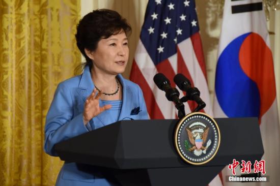  资料图片：韩国总统朴槿惠。 中新社记者 刁海洋 摄  