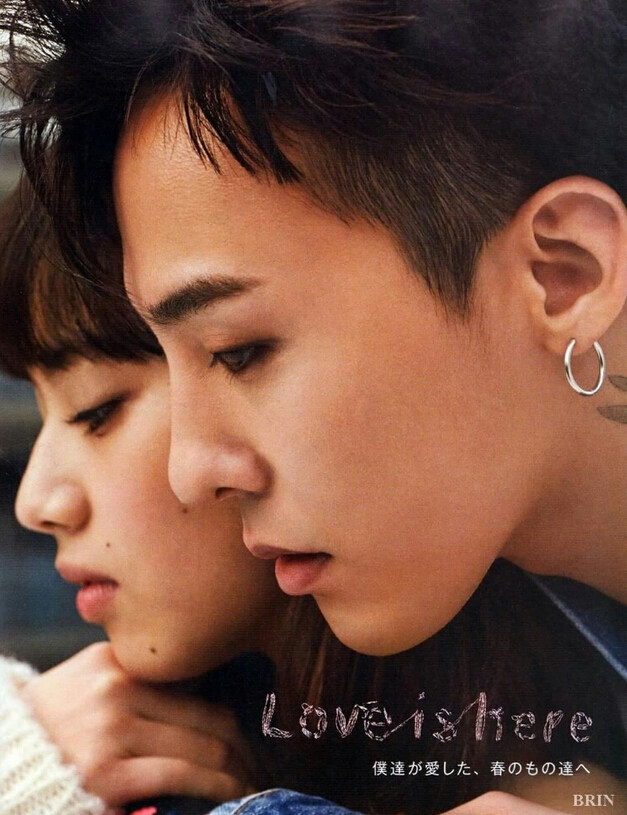 Bigbang权志龙与小松菜奈合拍写真 背后拥抱似亲密情侣【组图】