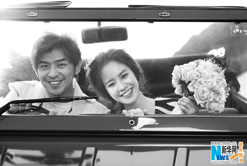 宋智孝陈柏霖甜蜜“婚纱照”曝光 “橙汁夫妇”再登杂志封面【组图】