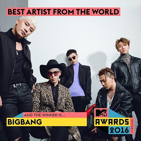BIGBANG获得意大利“全球最佳艺人奖”（图）