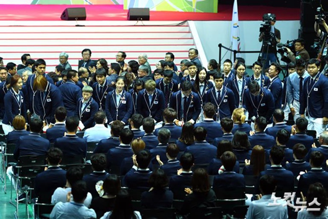里约奥运韩国体育代表团成立 誓夺10金拼进前十【组图】