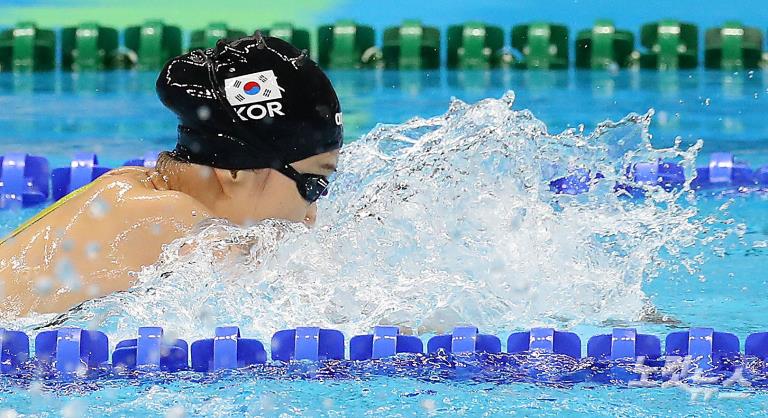 冲刺里约奥运！韩国游泳代表队加紧训练【组图】