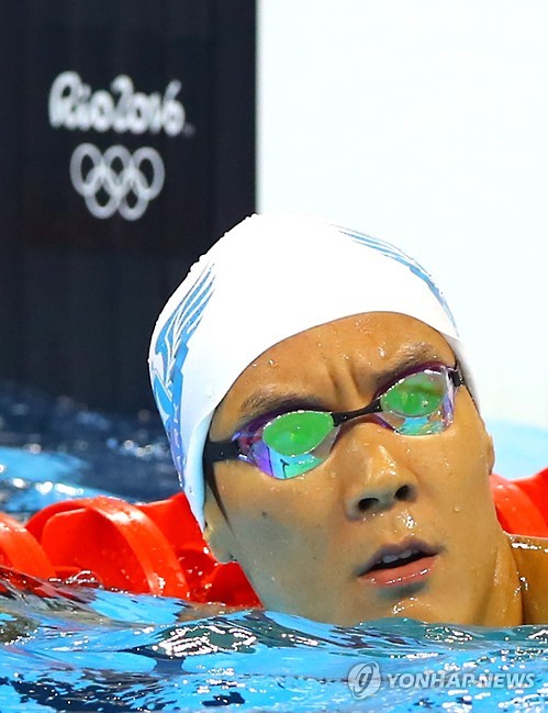 韩国游泳名将朴泰桓（图片来源：韩联社）