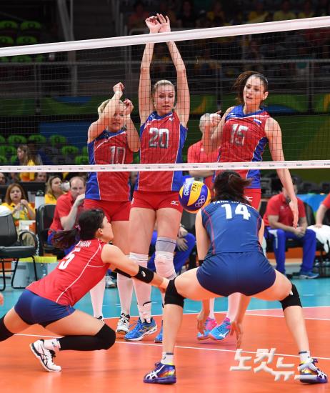 【里约奥运】女排小组赛：韩国负于俄罗斯