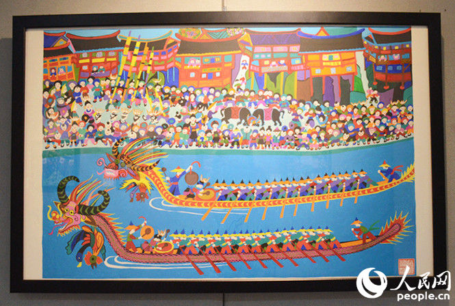 “五色土的浪漫——中国农民画展”在首尔中国文化中心开幕【组图】