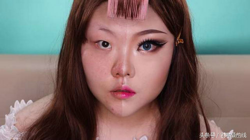 韩国妹子化妆技术堪称整容级 网友:简直换了一