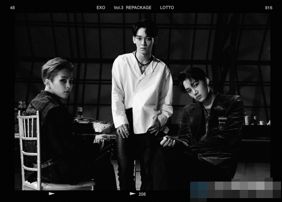 EXO《Lotto》完整版预告照公开 张艺兴世勋黑白风格显神秘【组图】