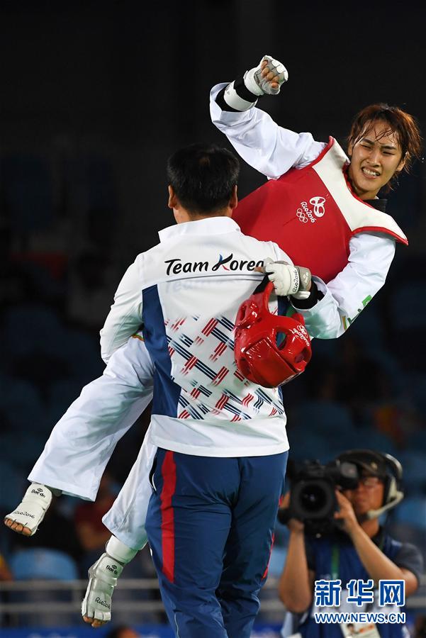 里约奥运跆拳道女子49公斤级：韩国选手夺冠（组图）