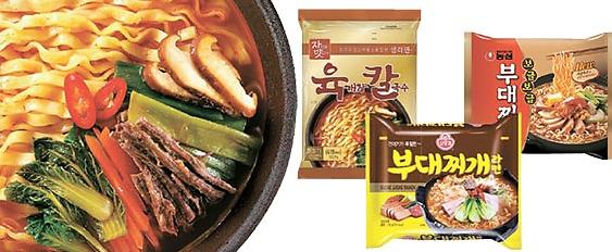 今年韩国方便面企业相继推出了韩式口味的方便面，如牛肉汤口味、部队汤口味等。