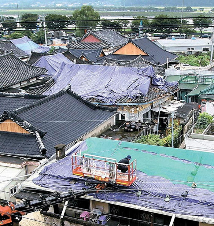 韩国2000余传统房屋在地震中受损 居民无心过中秋