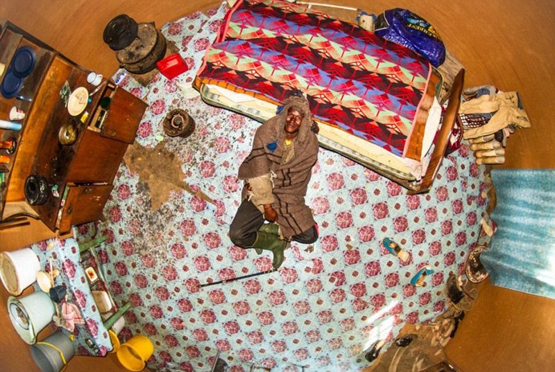南非摄影师花6年拍摄世界卧室俯瞰图（组图）