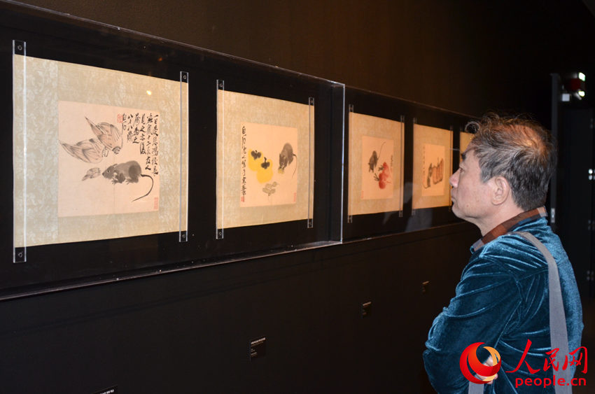 “齐白石艺术作品展”在首尔开幕。周轩摄