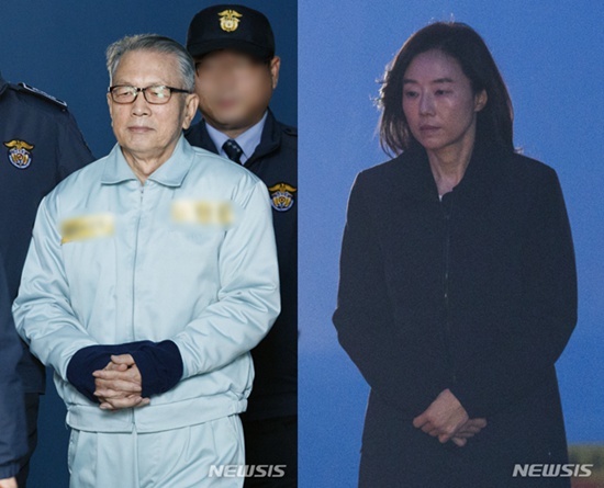 韓國前青瓦台秘書室室長金淇春（左）和前文化體育觀光部長官趙允旋（右）二審分別被判4年和2年有期徒刑。