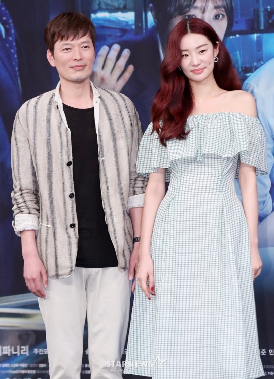 MBC《检法男女》举行制作发布会 郑柔美仙气十足李伊庚低调时尚【组图】