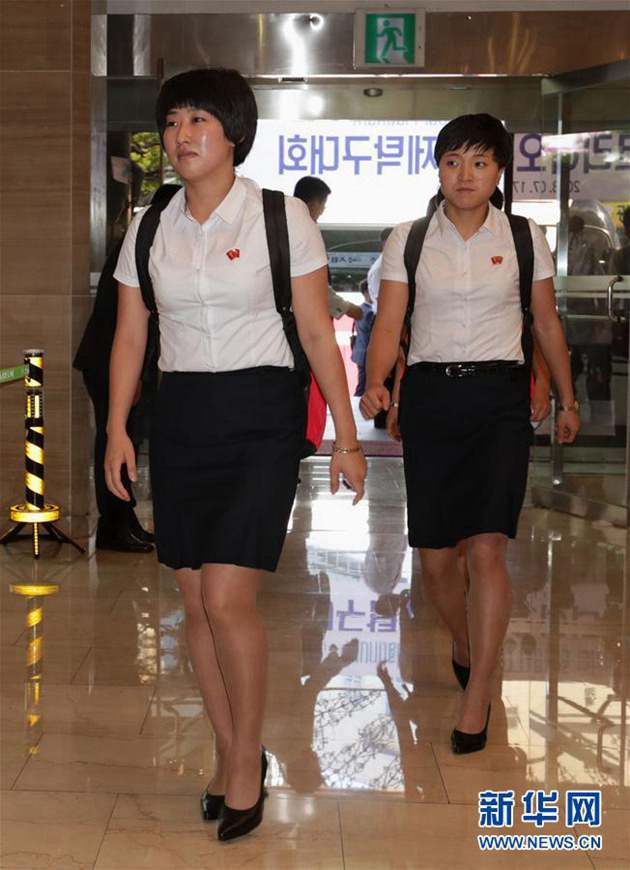 韩国文体部长官欢迎朝鲜乒乓球代表团