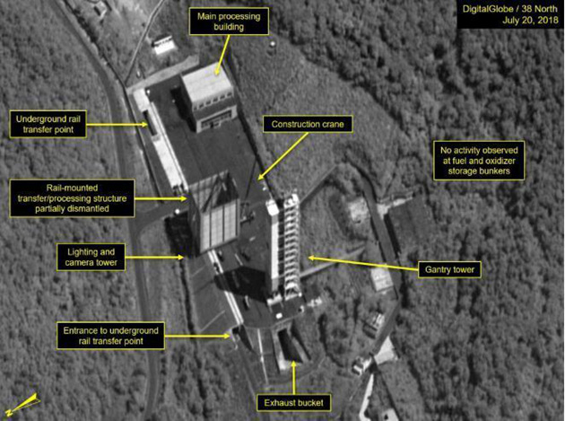 美智庫：朝鮮開始拆除西海衛星發射場的關鍵設施