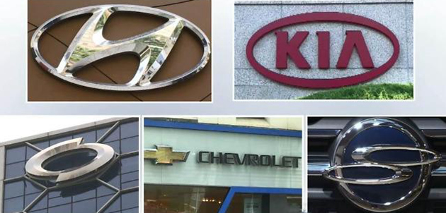 韓國五大整車廠商7月銷量繼續低迷