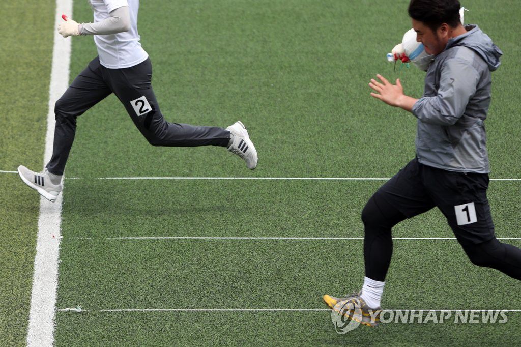 奔跑吧！韓國球場上拉開一場別開生面的體能測試【8】