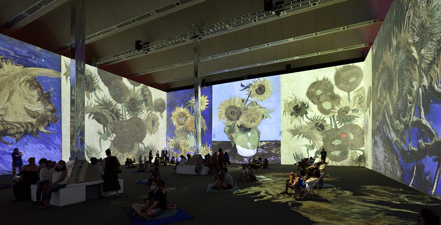 美國紐約舉行梵高藝術沉浸式體驗展