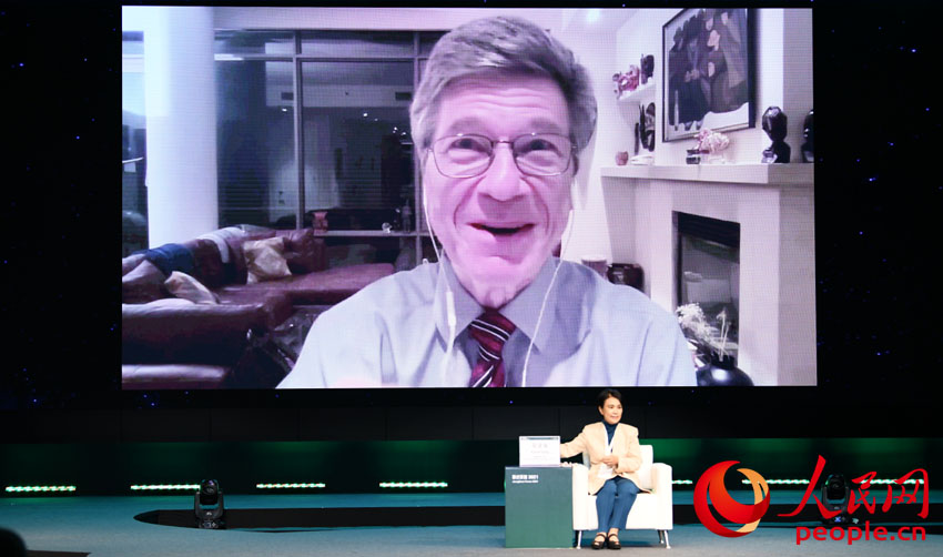 哥倫比亞大學地球研究所所長Jeffrey Sachs主旨演講 裴埈基攝