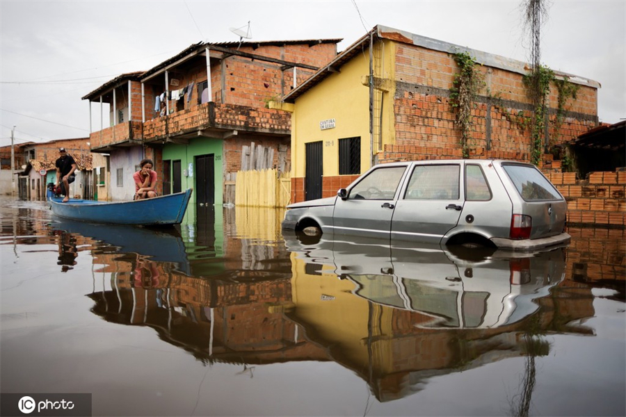 巴西帕拉州遭遇洪災 街道變汪洋