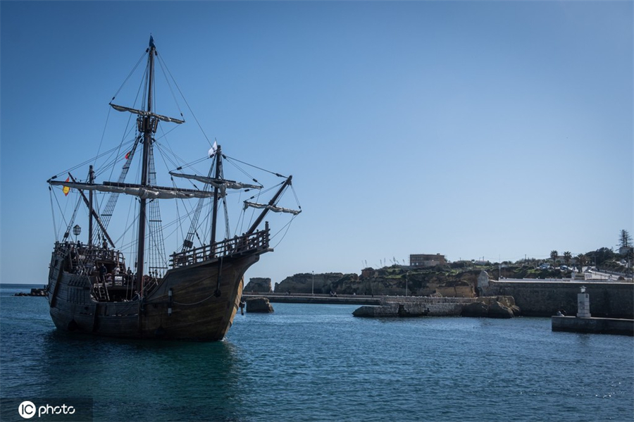 葡萄牙啟動2022探索之旅 聖瑪麗亞號模型致敬哥倫布