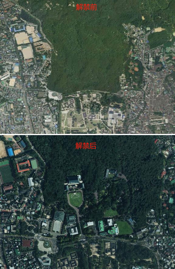 韓國解禁青瓦台衛星圖像 標志性主樓清晰可見
