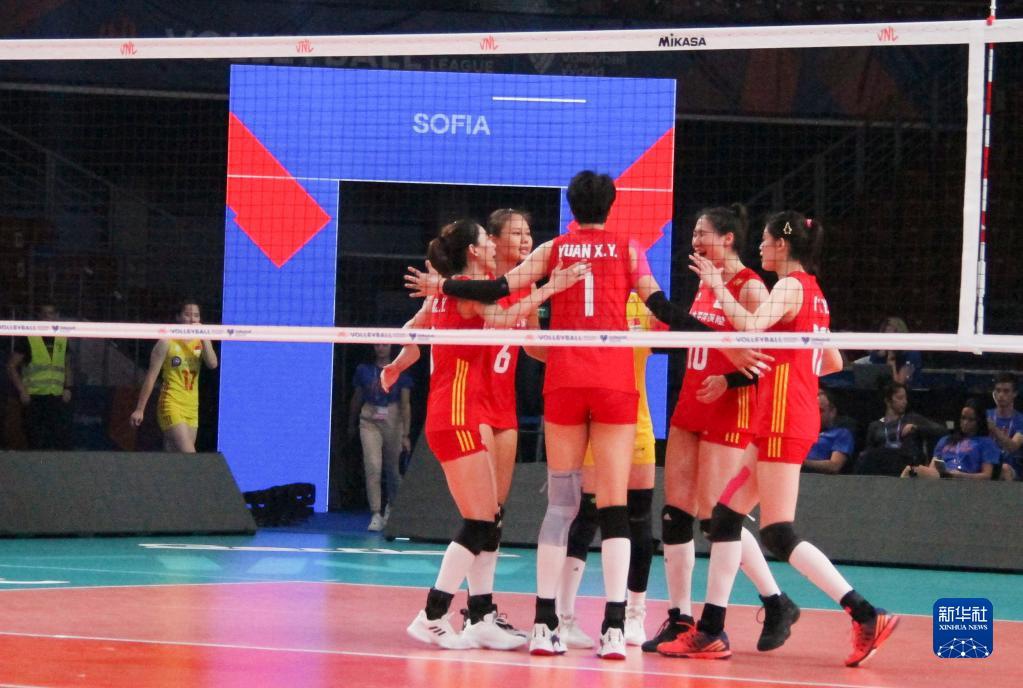 排球――世界女排联赛：中国胜韩国