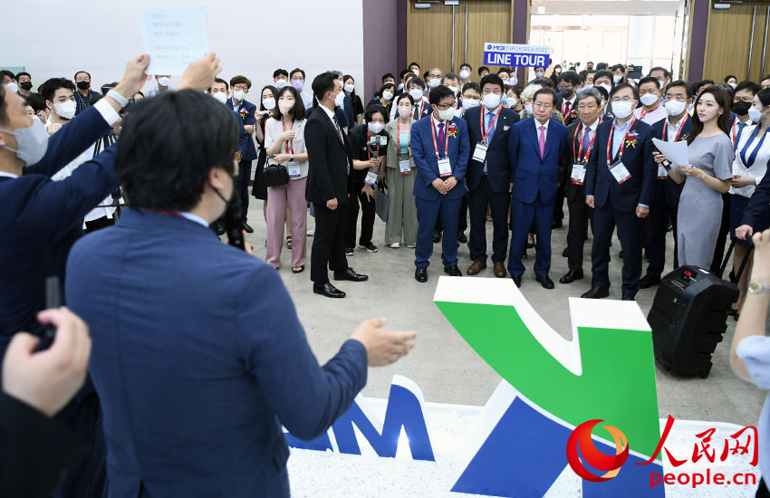 7月1日，“韓國醫療博覽會”在大邱會展中心開幕。人民網 裴埈基攝