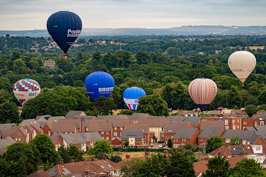 英國布裡斯托國際氣球節 裝點夏日藍天