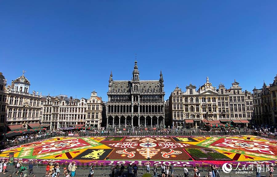 布鲁塞尔第二十二届“鲜花地毯”节开幕