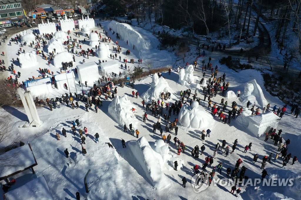 【組圖】韓國江原道：雪雕作品吸引游人駐足【13】