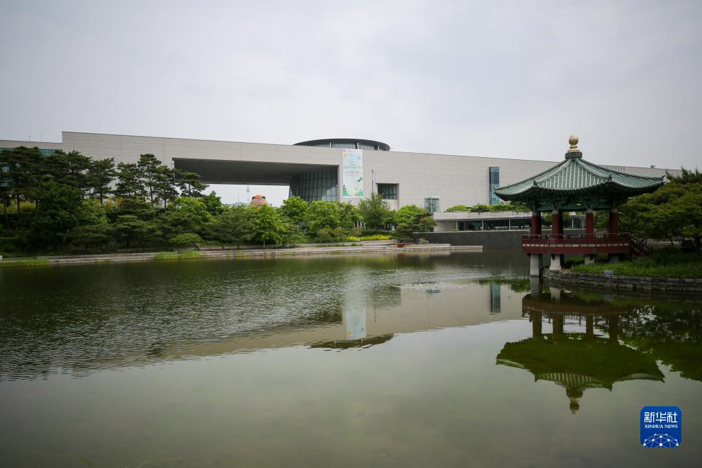 這是5月18日拍攝的韓國首爾國立中央博物館。新華社記者 王益亮 攝