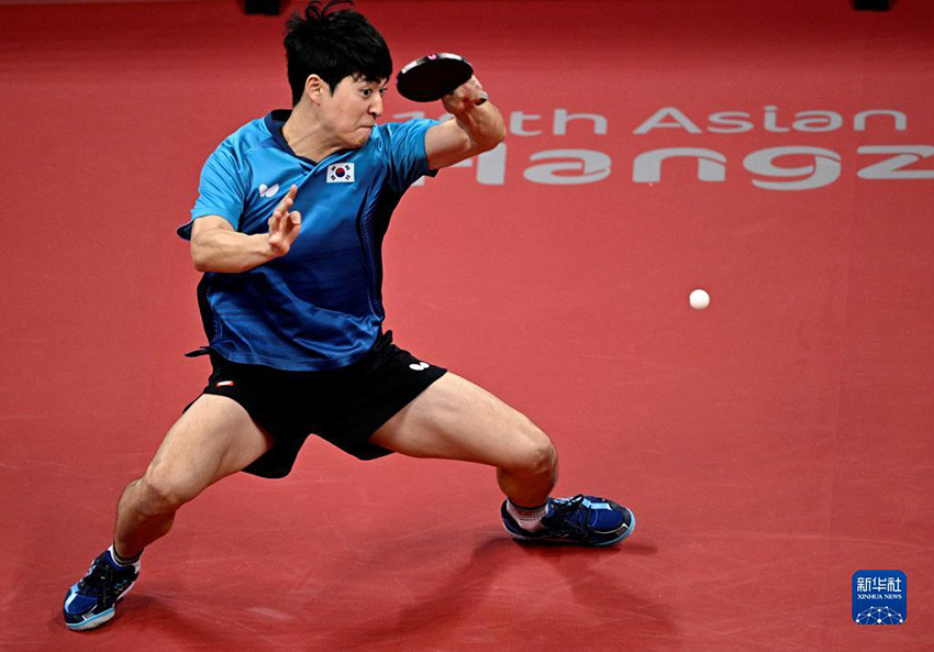 乒乓球――韩国队晋级男子团体决赛