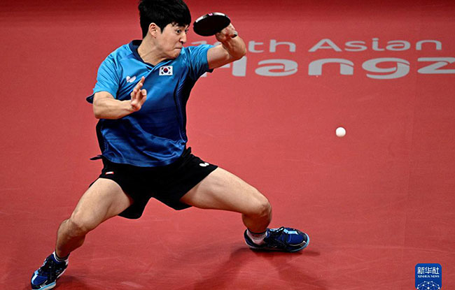 乒乓球――韩国队晋级男子团体决赛