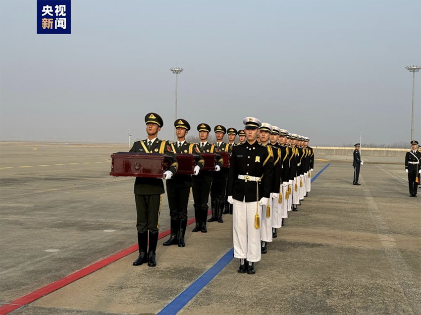 第十批在韓中國人民志願軍烈士遺骸及遺物交接儀式在仁川舉行【2】