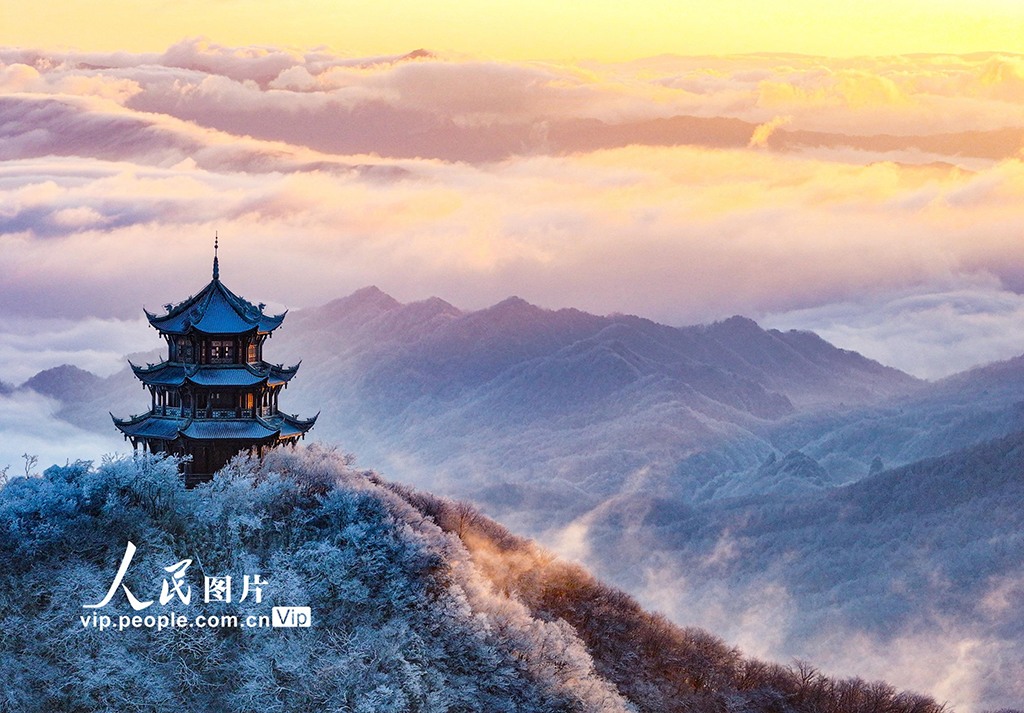陝西漢中：龍頭山現壯美雲海