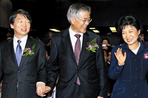 韩国在野党候选人单一化协商中断后朴槿惠支持率上升
