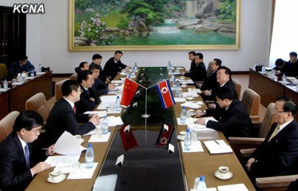 平壤举行第七次中朝经贸科技联合委员会会议（朝中社图片）