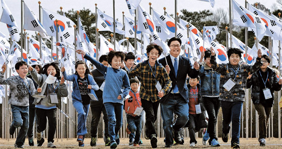 韩国独岛学校开学