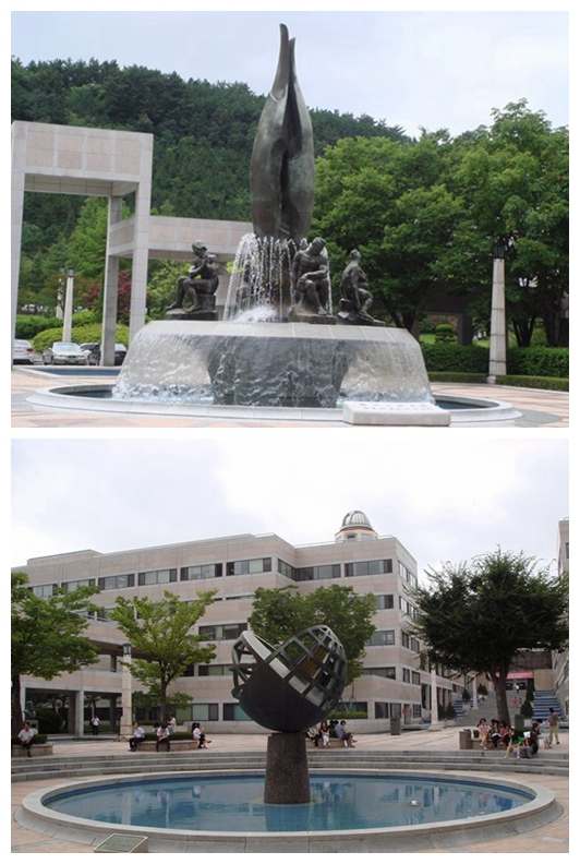浦项科技大学——韩国工科实力最强的大学图为浦项科技大学标志性雕塑