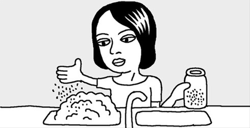 韩国漫画】生活达人--餐具洗涤剂泡沫太多怎么
