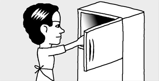【韩国漫画】怎样防止冰格粘在冷冻室里