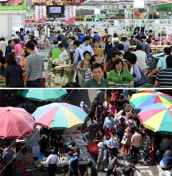 韩：中秋将至 市民购物忙韩联社图片