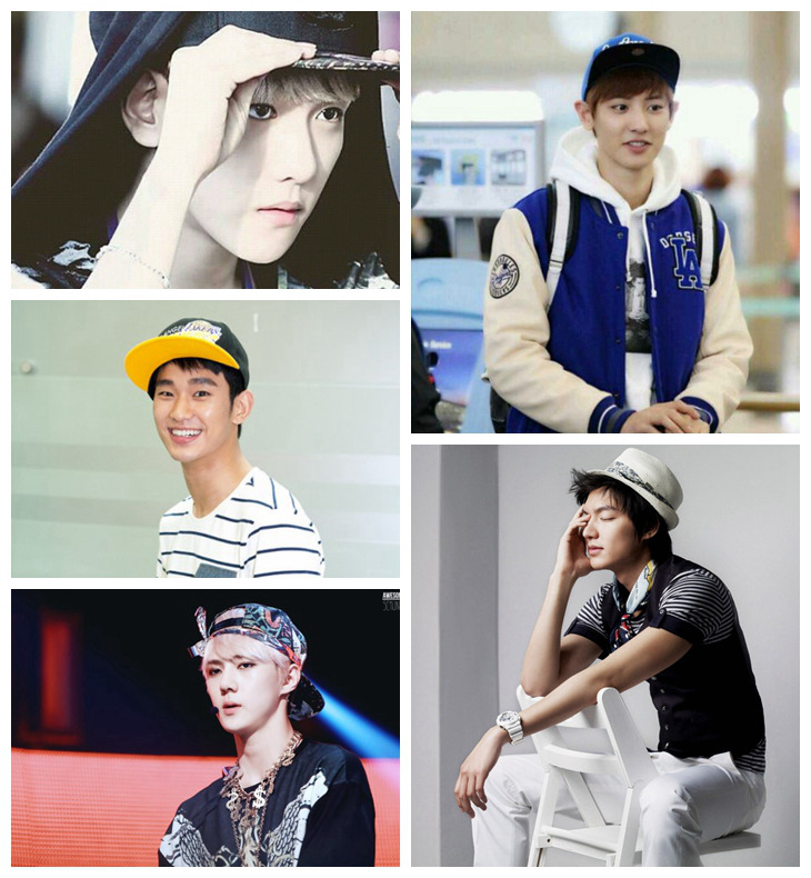 EXO吴亦凡李敏镐权志龙金秀贤 看男神们的百变帽子Style（组图）
