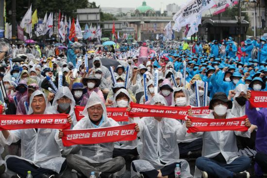 韓美聯合軍演引發韓國民眾反對